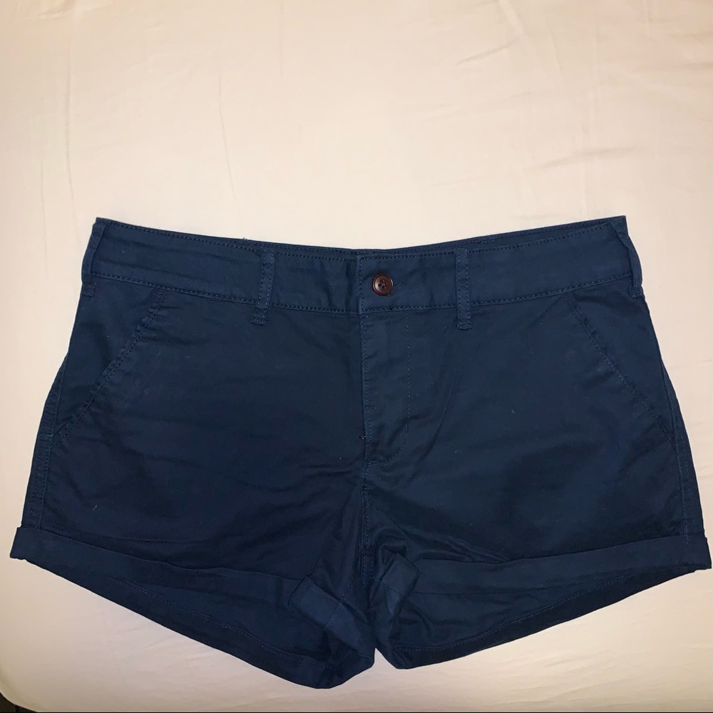 A&F Navy Chino Shorts Size 26